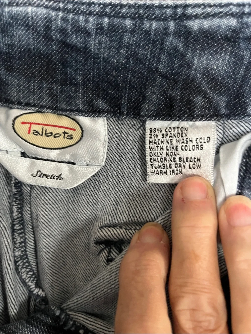 Talbots Dark Blue Denim Bermuda Shorts